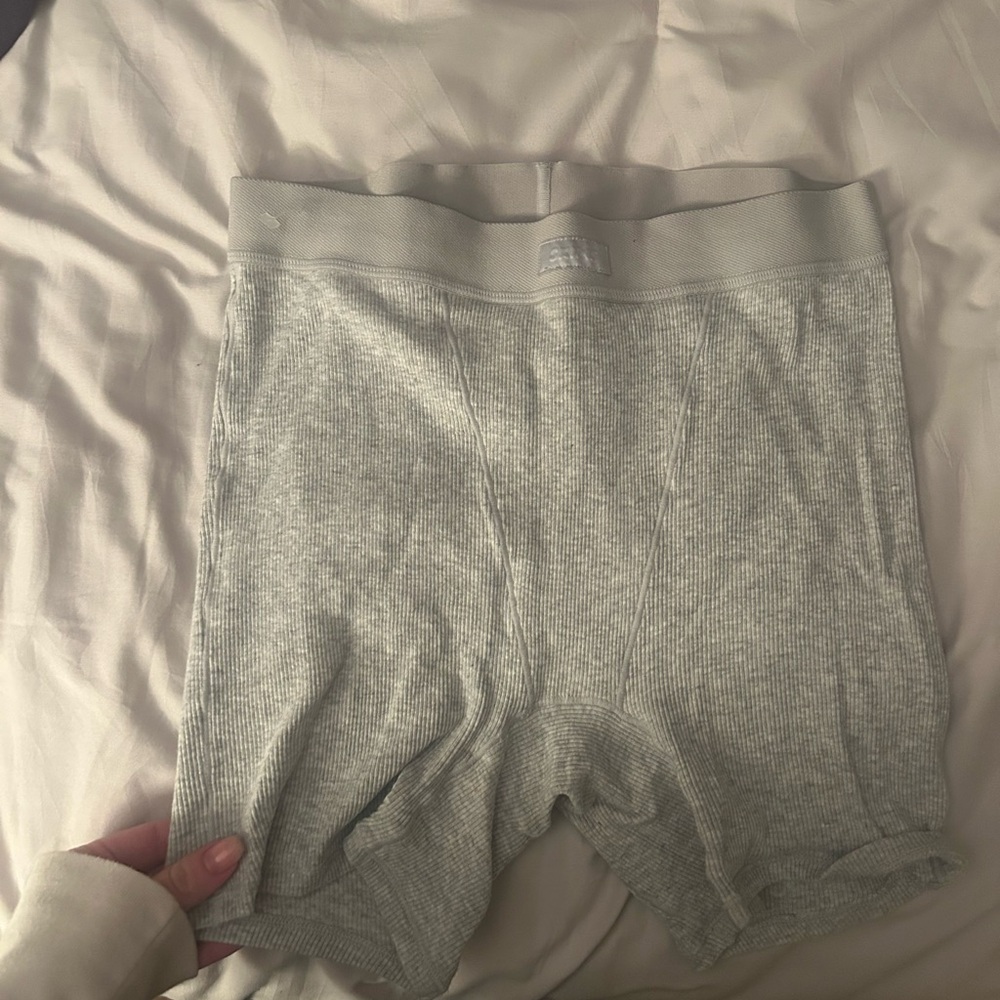 SKIMS Light Gray Boxer Briefs